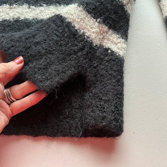 Crewcuts J.Crew Striped Soft Knit Sweater Girls Size 12 Alpaca Wool Blend - Picture 4 of 7